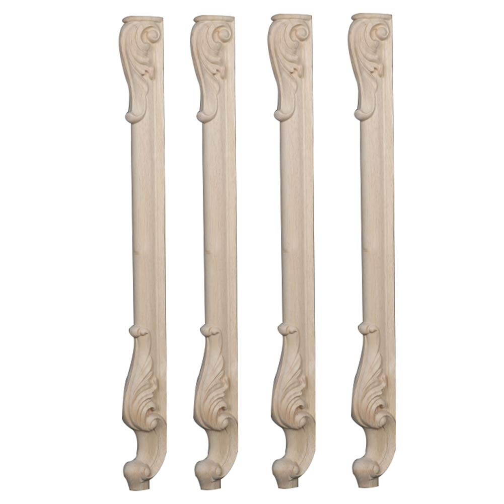 Buy Solid Wood Unfinished Rubber Wood Table Legs Furniture Legs Feet