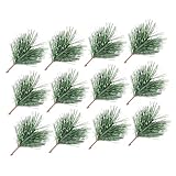 MOTHNUR 24個クリスマス用人工松枝ピック しめ縄飾りやツリー飾りに ホリデ