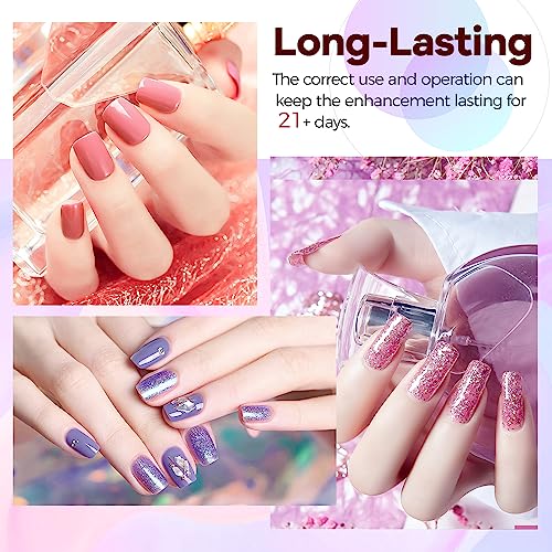 JODSONE-100-PCS-Gel-Nail-Polish-Starter-Kit-with-U-V-Light-95-Colors-Macarons-Combined-with-Dark-Colors-Nail-Gel-No-Wipe-Base-Coat-Top-Matte-Coat-Long-Lasting-Shine-Gel-Polish