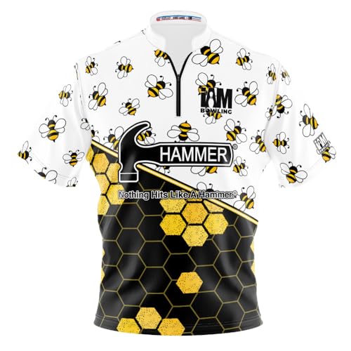 Logo Infusion I AM Bowling Jersey Short Sleeve Sash Collar 2090-HM Made in USA Hammer (US, Alpha, 4X-Large, Regular, Regular) Multicolored