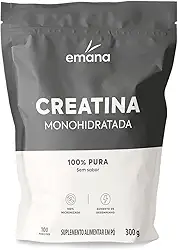 Emana Creatina Monohidratada 100% Pura Sem Sabor Micronizada - 300g