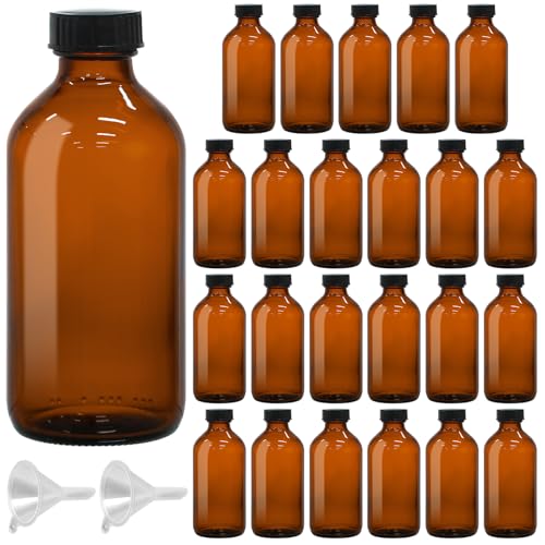Amber Bottles 8 Oz
