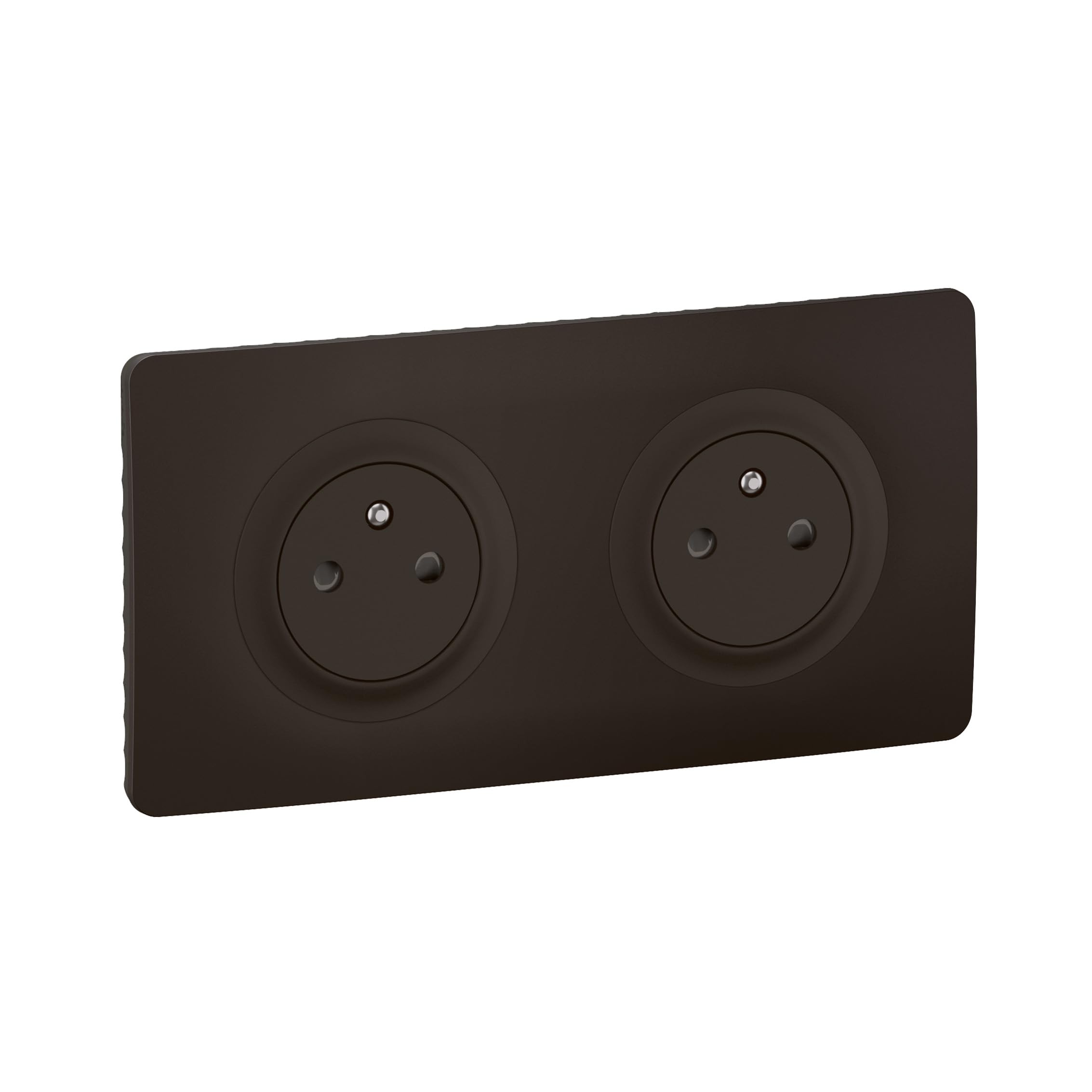 Legrand | Double prise 2P+T précâblée Céliane, finition Noir Mat, installation facile prête à poser, protection enfant avec éclips, connexion rapide sans outil