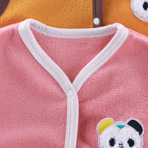 Kids Fleece Lined Vest - Toddler Boys Girls Graphic Print Cute Clothes Button Down Sleeveless Jacket Thick Warm Outwear3