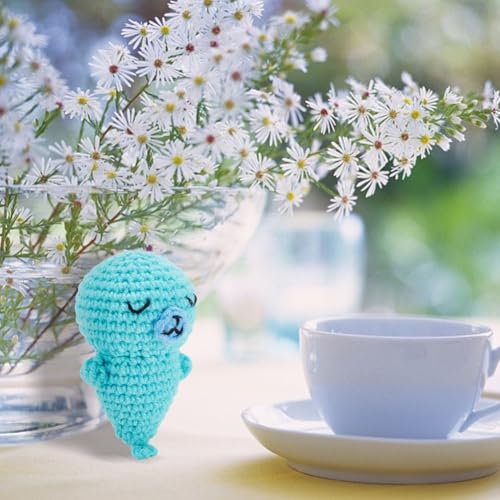 ORIGACH Crochet Kit for Beginner Adults 4 Pcs DIY Sleeping Seal Starter Crochet Kit - Image 4