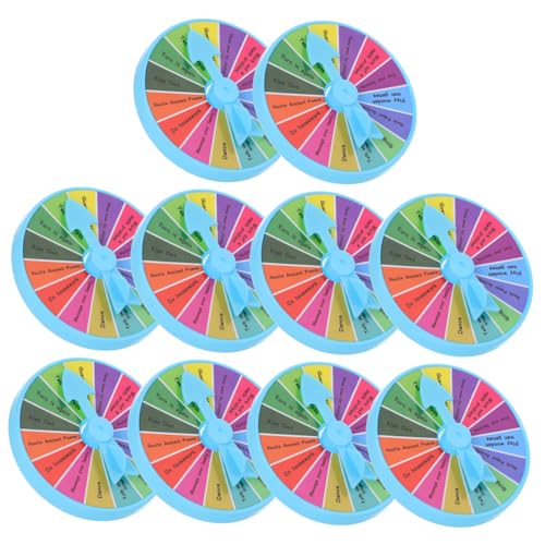 QUMIIRITY 10pcs Interactive Prize Wheel Game for Team Building Parties Events Fun Safe Design