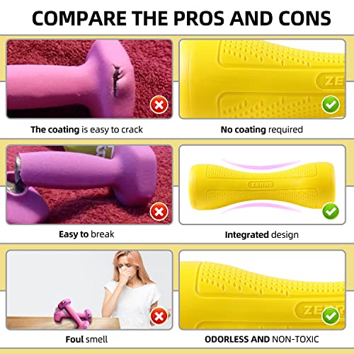 ZERRO Kurzhantel 2er Set mit Hantelständer 1 kg, 1,5 kg, 2 kg Fitness Hanteln für Frauen Damen zu Hause, Farbe:Hantelset 2 x 1KG