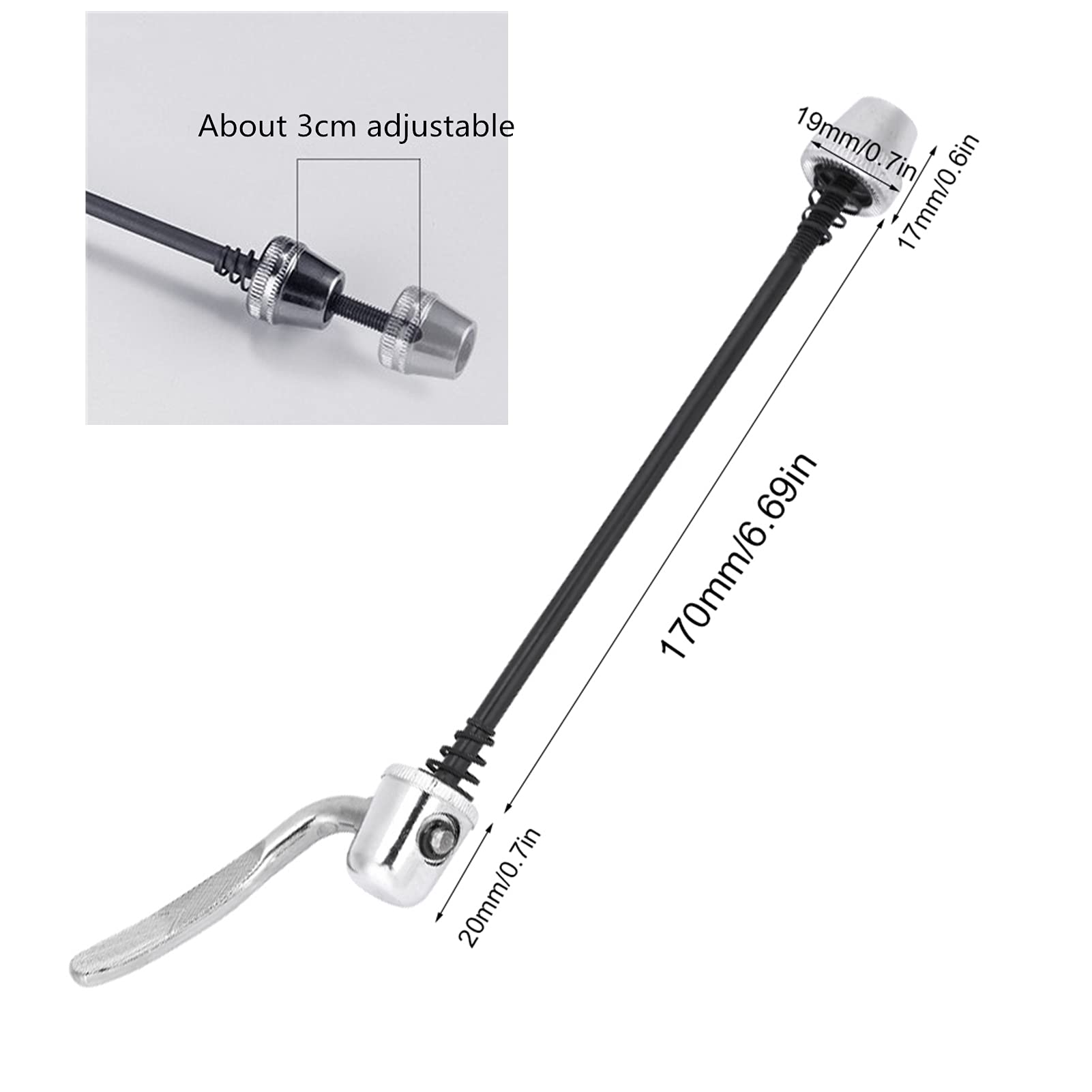 Alomejor Spiedino a Sgancio Rapido per Bicicletta Assale a Sgancio Rapido Spiedino Ruota per Bici da Strada MTB