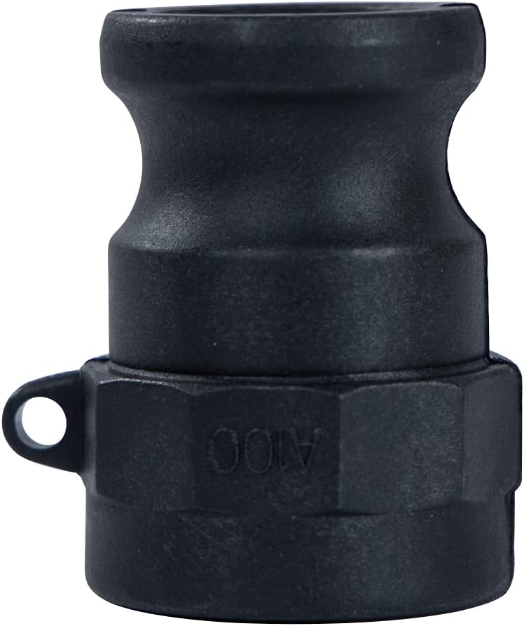 Quafwia 2 pcs Poly cam lock fittings (1" Part A) Cam & Groove Hose Fitting cam lock fittings, Male Aadapter x Female NPT Thread Polypropylene Camlock Fittings (1“) : Industrial & Scientific