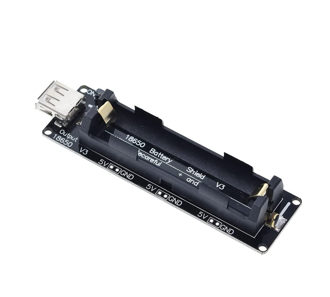 CentIoT - UPS Lithium Battery Shield Rechargeable Power Bank Battery Charging Module - for RPi, WiFi Router, ardino ESP8266, ESP32 (Single 18650 Cell)-image-20