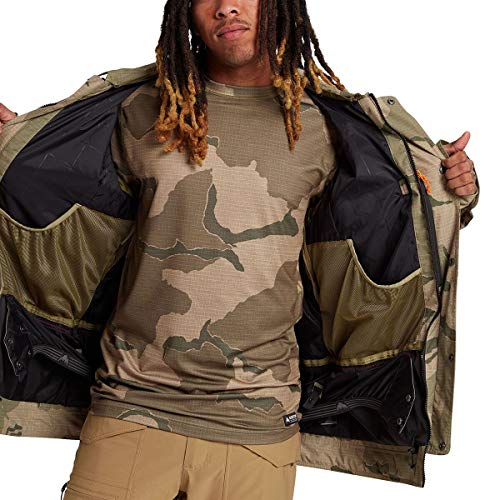 Burton Jaqueta masculina Dunmore, camuflagem Barren, grande