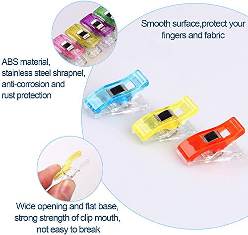 Image of SYGA Swing Clips Multicolor for Sewing Craft Clamps, Crafting, Crochet and Knitting - 20 PCS