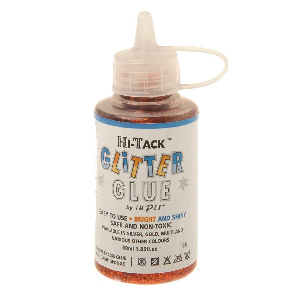 Hi Tack Glitter Glue 50ml : Copper,