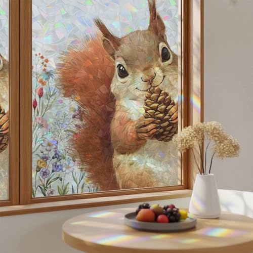 Vinilo decorativo para ventana efecto arcoíris 23.6x59 pulg miniatura 1