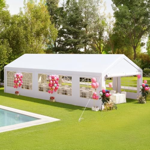 DWVO 16x32 ft Outdoor Heavy Duty Party Tent Wedding Event Shelters