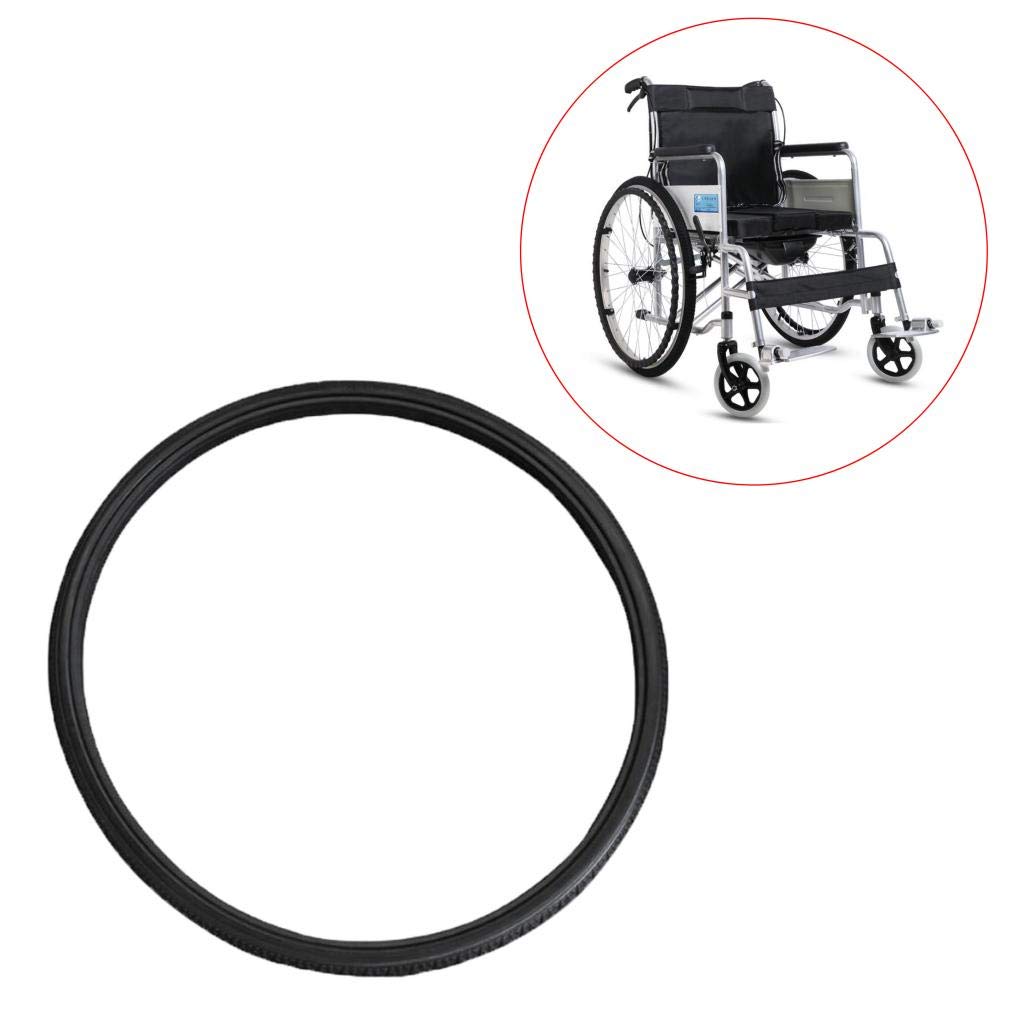 Neumático para Silla de Ruedas de 2 Piezas Apto para Silla de Ruedas Estándar de 24x1-3/8 "