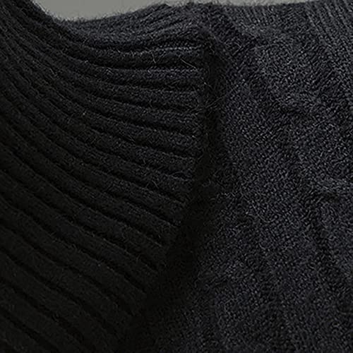 Ymosrh Men's Turtleneck Sweater Slim Fit Lightweight Long Sleeve Casual Knitted Pullover Basic Sweaters Thermal Tops3