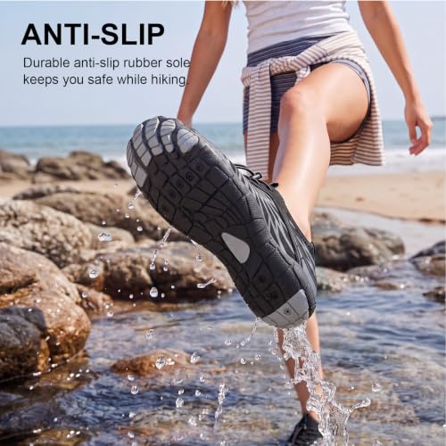 Image of Hike Barefoot Shoes Women Men Non-Slip Healthy Breathable Fashion Trail Running Womens Mens Wide Toe Zero Drop Water Shoe