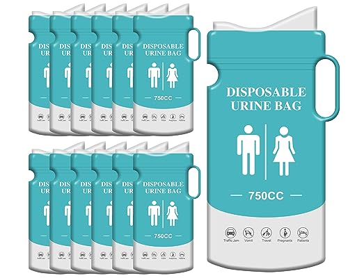 12pcs Disposable Urine Bags Pee Bag for Travel Emergency Portable Urinal Bag Sap Bags Vomit Bags Unisex Urinal Bag