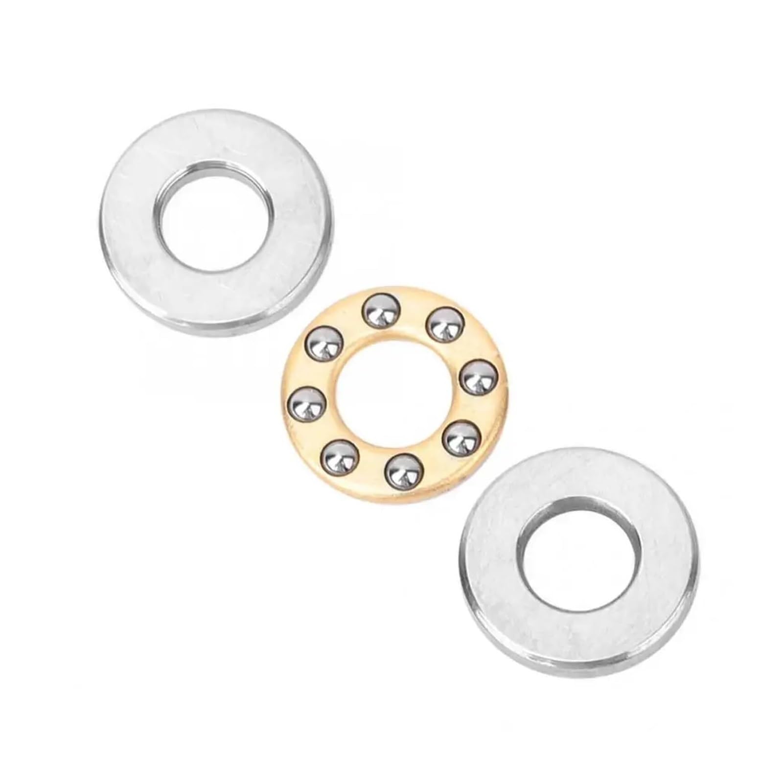 Aspectos, 10 Uds F2.5-6M/F3-8M/F4-9M/F4-10M rodamiento de agujas de empuje juego de rodamiento plano Axial de Metal de alta precisión en miniatura(4x9x4mm)