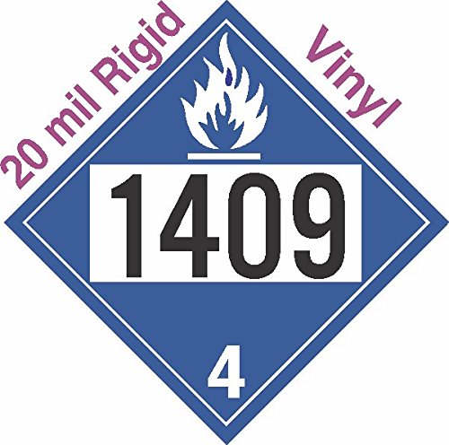 GC Labels-R320c1409, Dangerous When Wet Class 4.3 UN1409 20mil Rigid ...