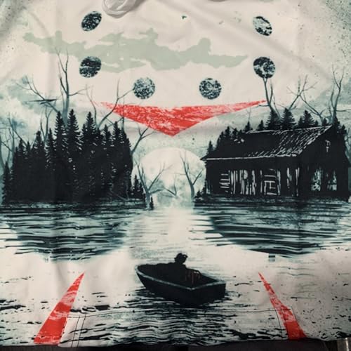 Ymosrh Men's Hooded Sweatshirt Long Sleeve Sweater Pullover Loose Hoodie Top 3D Printed Graphic Halloween Hoodies3