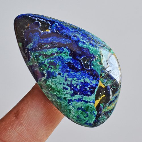 Cabochon de chrysocolle naturelle pierre de sérénité pour l'expression de soi - 4