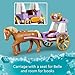 LEGO Disney Princess Belle’s Storytime Horse Carriage and Mini-Doll, Princess Toy for Kids, Disney’s Beauty and The Beast Movie Gift for Girls and Boys Ages 5 and Up, 43233