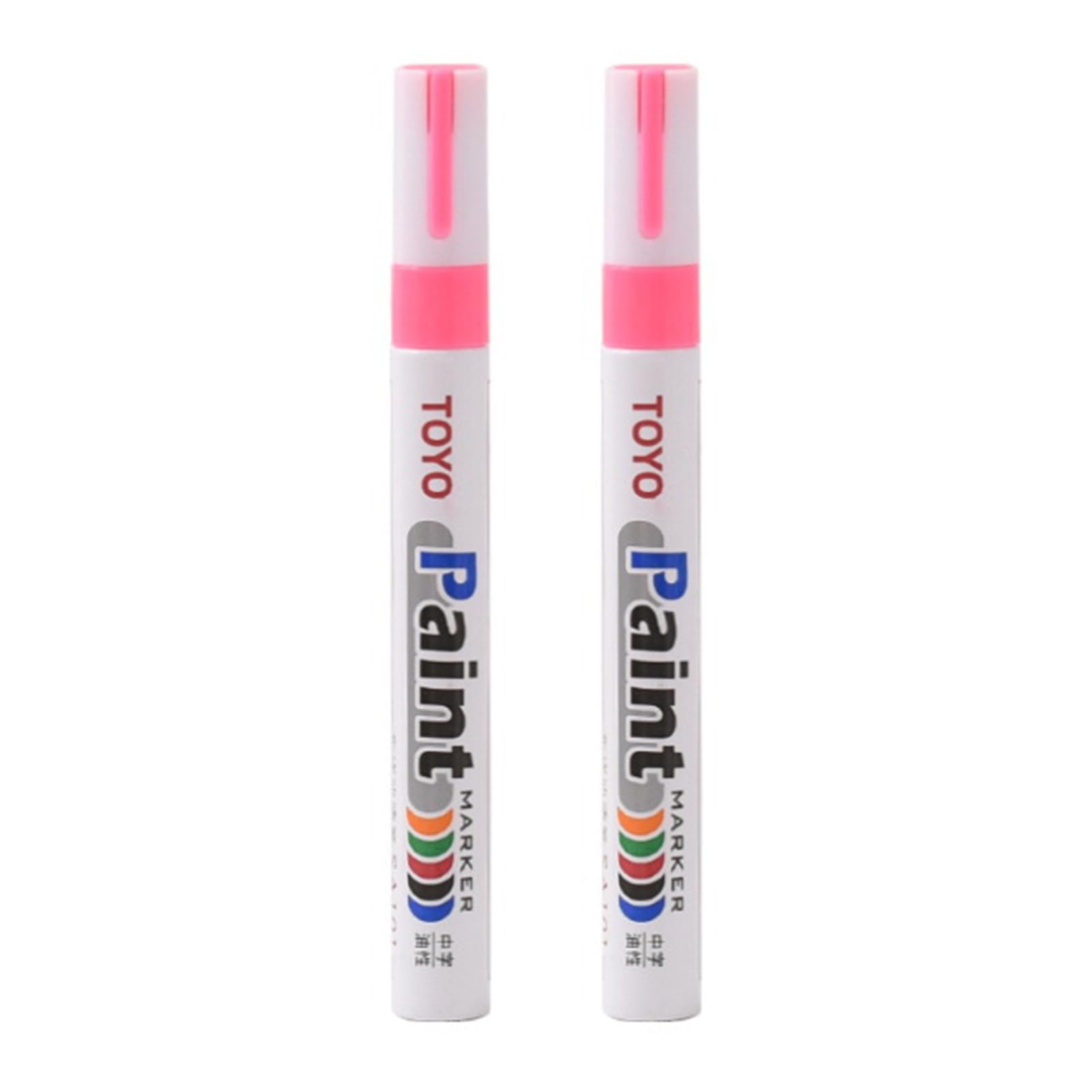 matumou 2Pcs Tire Mark Pens Waterproof Fade Resistant Precise Application Fill Pens Vehicle Accessories