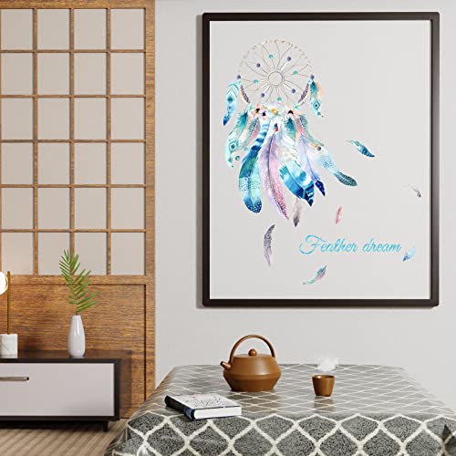 Acchiappasogni Adesivi da Parete, Piume Colorate