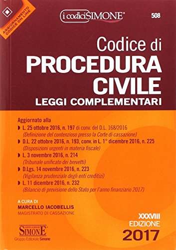 Codice di procedura civile. Leggi complementari Codice di procedura civile. Leggi complementari