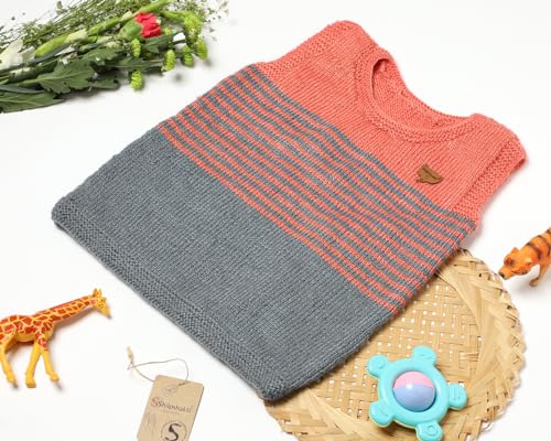 Image of Handmade Winter Wear Kids Woolen Sleeveless Sweater Boys and Girls