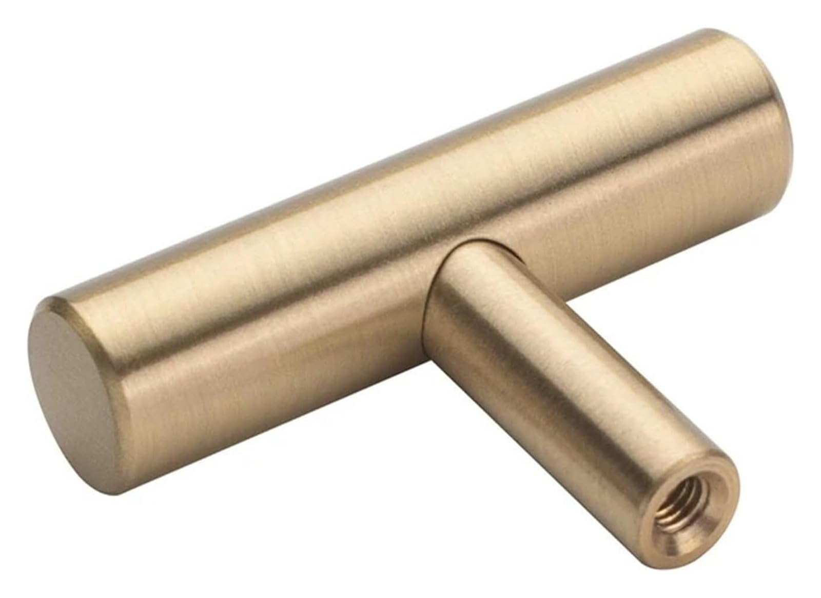 Gkirqvpe One Color Cabinet Knobs, Pack Of 10 Brass Cabinet Drawer Knobs Brushed Gold 50X30mm