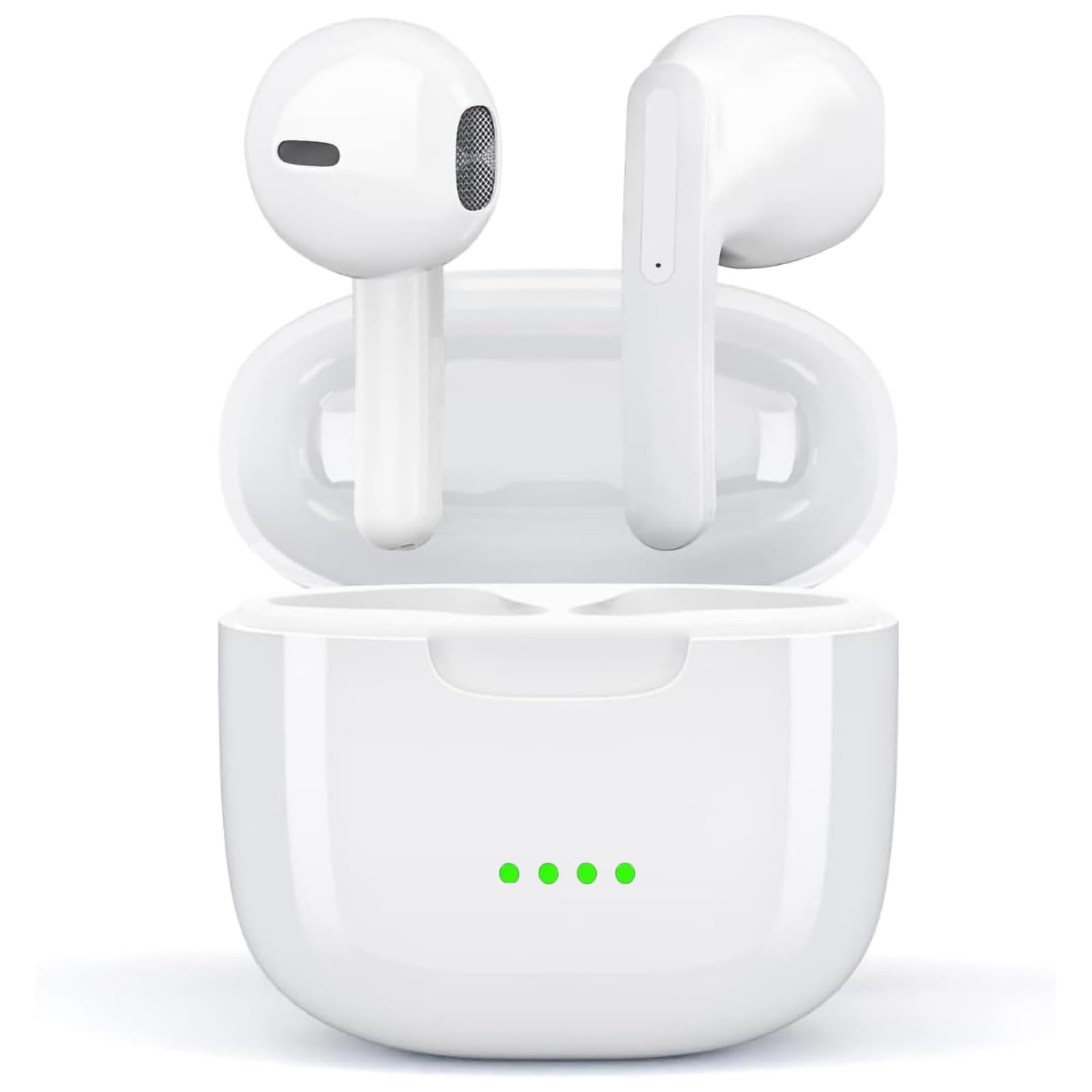 Cuffie Bluetooth for iOS iPhone/Android Samsung, Auricolari Bluetooth 5.3 Wireless Cancellazione Rumore Mic Stereo HiFi, Touch Control IP8 Impermeabili Cuffie, 24 Ore di Riproduzione In-Ear Cuffiette