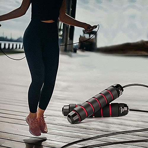 Image of LAFILLETTE Exercise Skipping Rope with Ball Bearings Rapid Speed Jump Rope