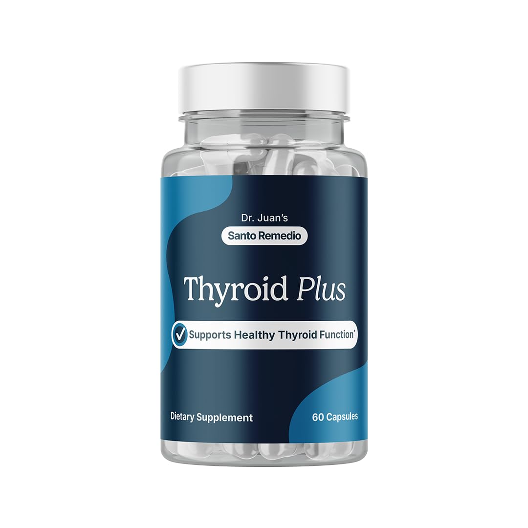 Santo Remedio Thyroid Plus, Thyroid Health Support Supplement - 30 Servings