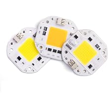 3pcs 50W 70W 100W COB LED Chip 220V 110V Smart IC No Need Driver DIY Flood Light Spotlight High Power 54mm LED Matrix COB Chip F545450W,110V_Warm White
