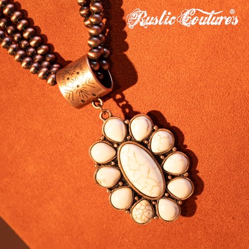 Image of Montana West Rustic Couture's Western Jewelry Set for Women Cowgirl Vintage Western Necklace Earring
