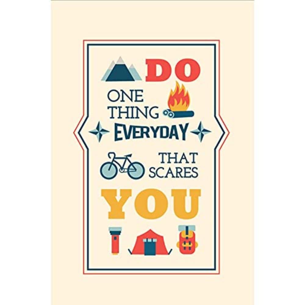 Seven Rays Do one thing that scares you (12 X 18) Small Poster