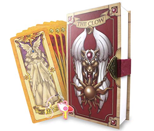 Funrarity Cardcaptor Sakura The Clow Card Magic Book Set with Seal Key Keychain