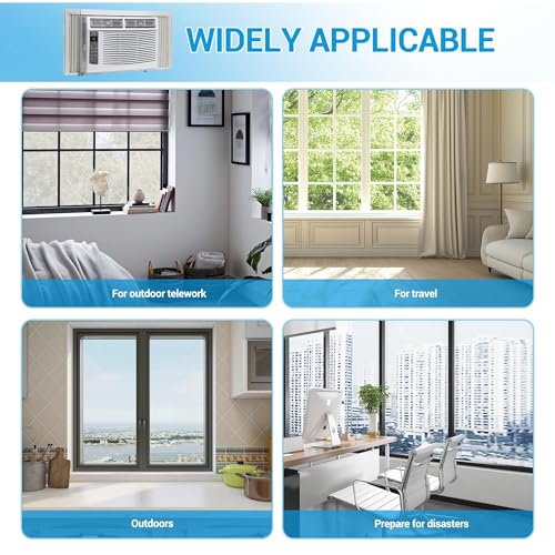 Image of 6000 BTU Window Air Conditioner with WiFi, Cools up to 250 Sq. Ft., Energy Saving Window AC Unit with Remote & App Control & Timer Function & Easy Install Kit, Perfect for Small Bedroom, Living Room
