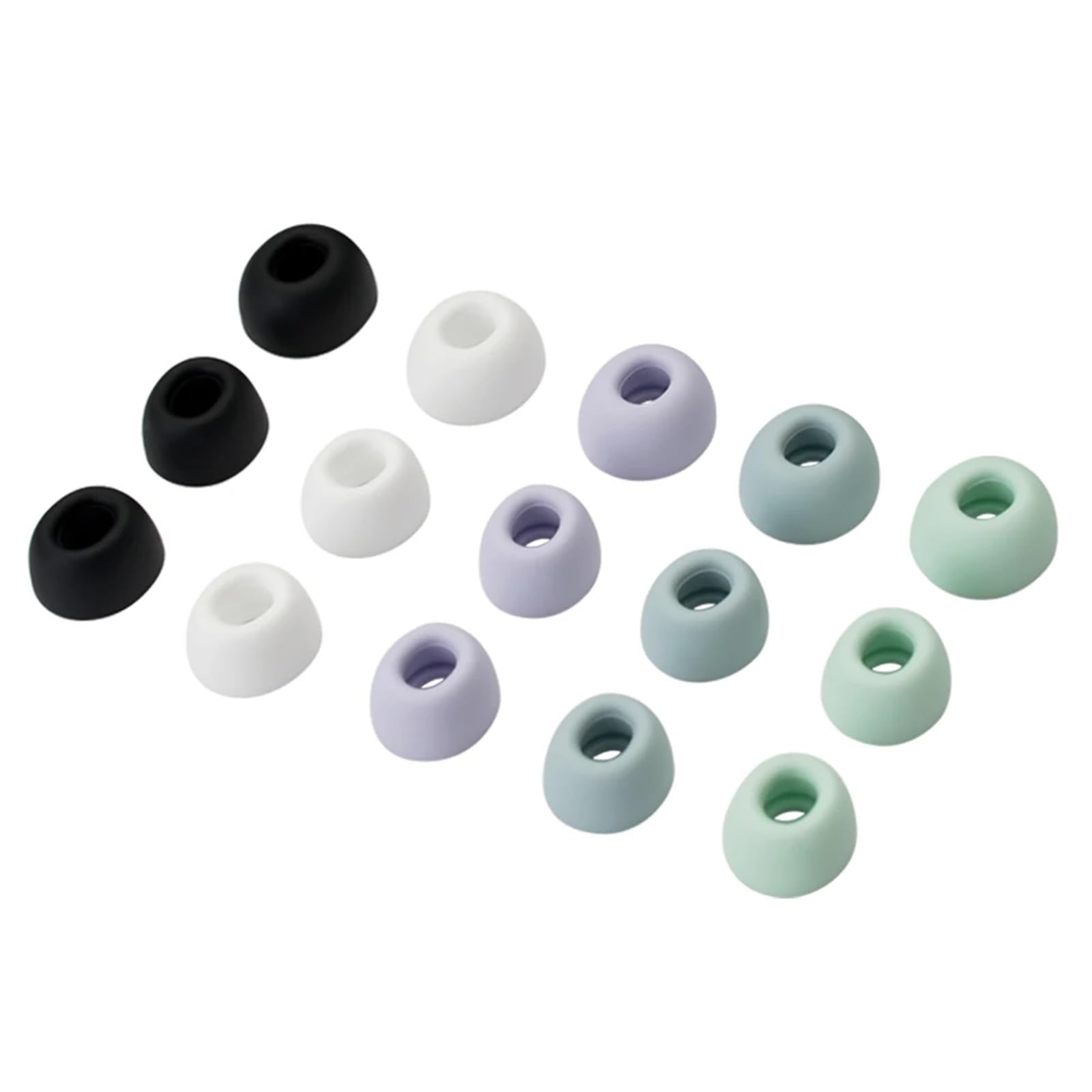 15 paia di gommini per auricolari, in silicone, senza fili, per cuffie (viola, L, 15 paia)