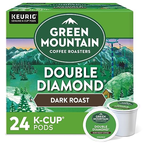 Image of Green Mountain Coffee Roasters Double Diamond, Single-Serve Keurig K-Cup Pods, Dark Roast Coffee, 24 Count