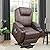 Flamaker Electric Power Lift Recliner Chair PU Leather for Elderly with Massage and Heating Ergonomic Lounge Chair for Living Room Classic Single Sofa with 2 Cup Holders Side Pockets Home Theater Seat from Flamaker