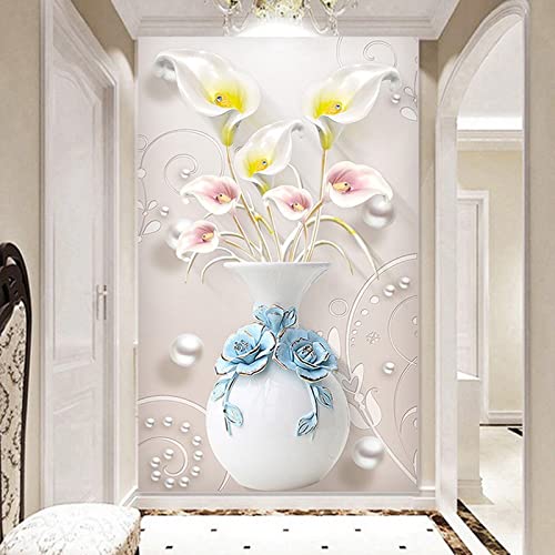 Broderie diamant fleurs XXL kit complet de point de croix strass cristal 5D DIY 80x160cm