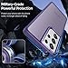 Rayboen for Samsung Galaxy S21 Ultra Case, Translucent Frosted Skin Feel Anti-Scratch Hard PC Back Soft Silicone Edge, Slim Fit Shockproof Protective Phone Cover for Samsung S21 Ultra, Matte Purple