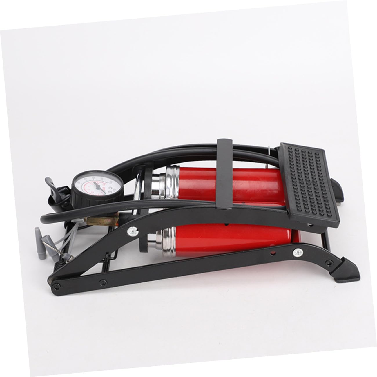 HEMOTON Fußpumpe Tragbarer Luftpumpe Fahrräder Pedale Luftdruck Pedal Luftpumpe Fahrrad Luftdruck