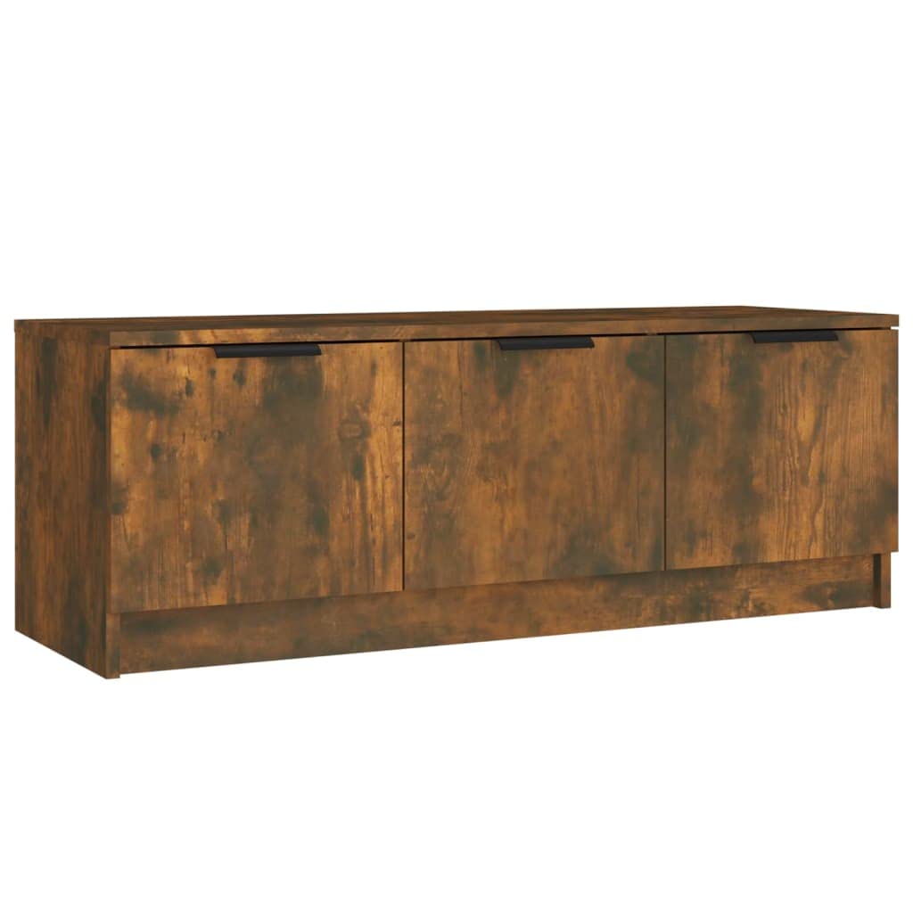 vidaXL TV Cabinet Living Room Furniture Sideboard HiFi Cabinet Entertainment Centre TV Stand Console Media Unit Smoked Oak Engineered Wood
