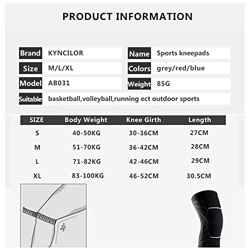 Genouillères de Sport antidérapantes, 1 Paire, Respirantes, pour Basketball, Football, Volley-Ball et entraînement.