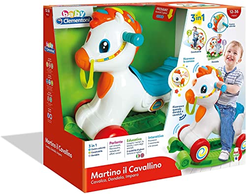 Baby Clementoni - 17255 - Martino il Cavallino Cavalca, Dondola, Impara